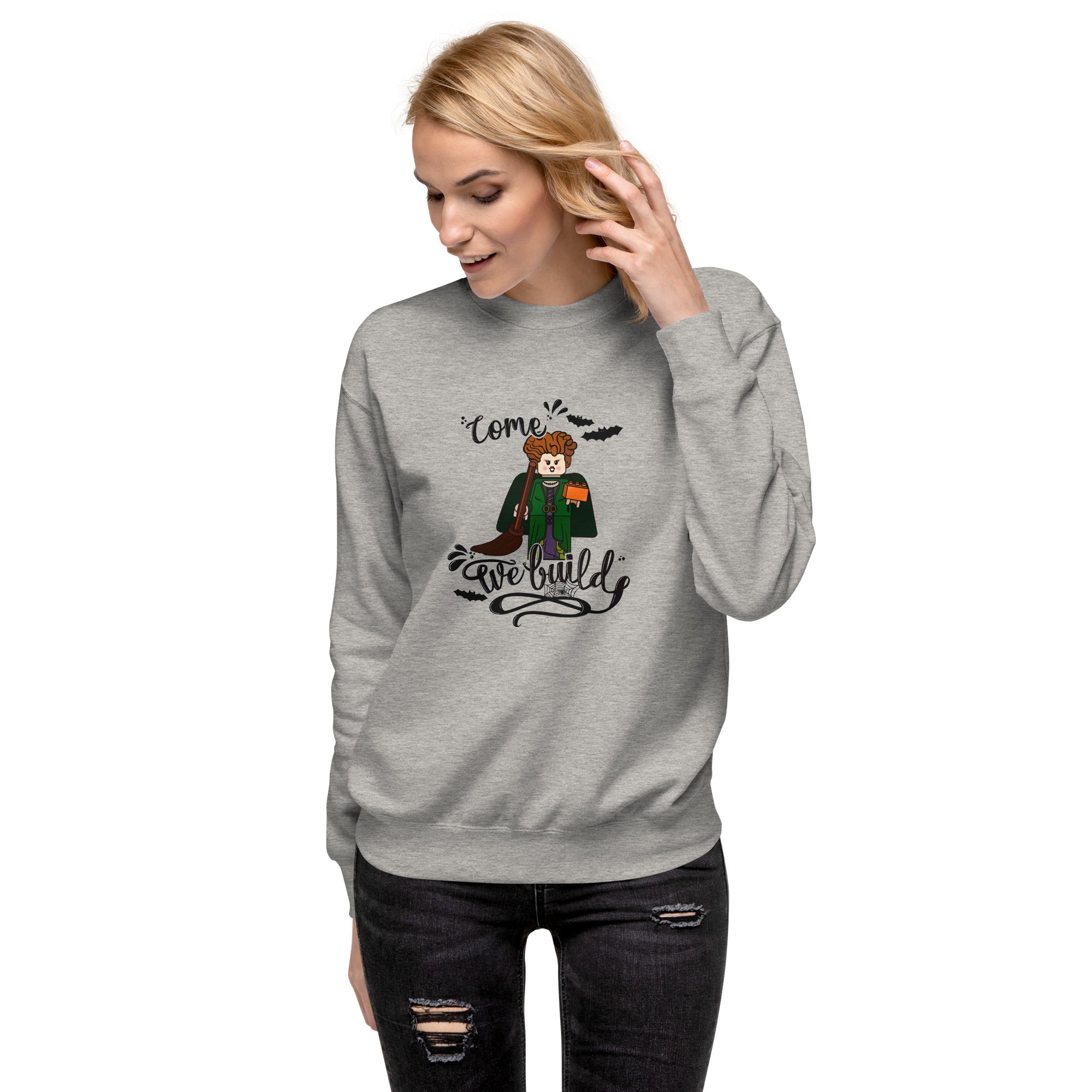 Halloween Winifred Building Bricks Premium Sweatshirt - StudBee